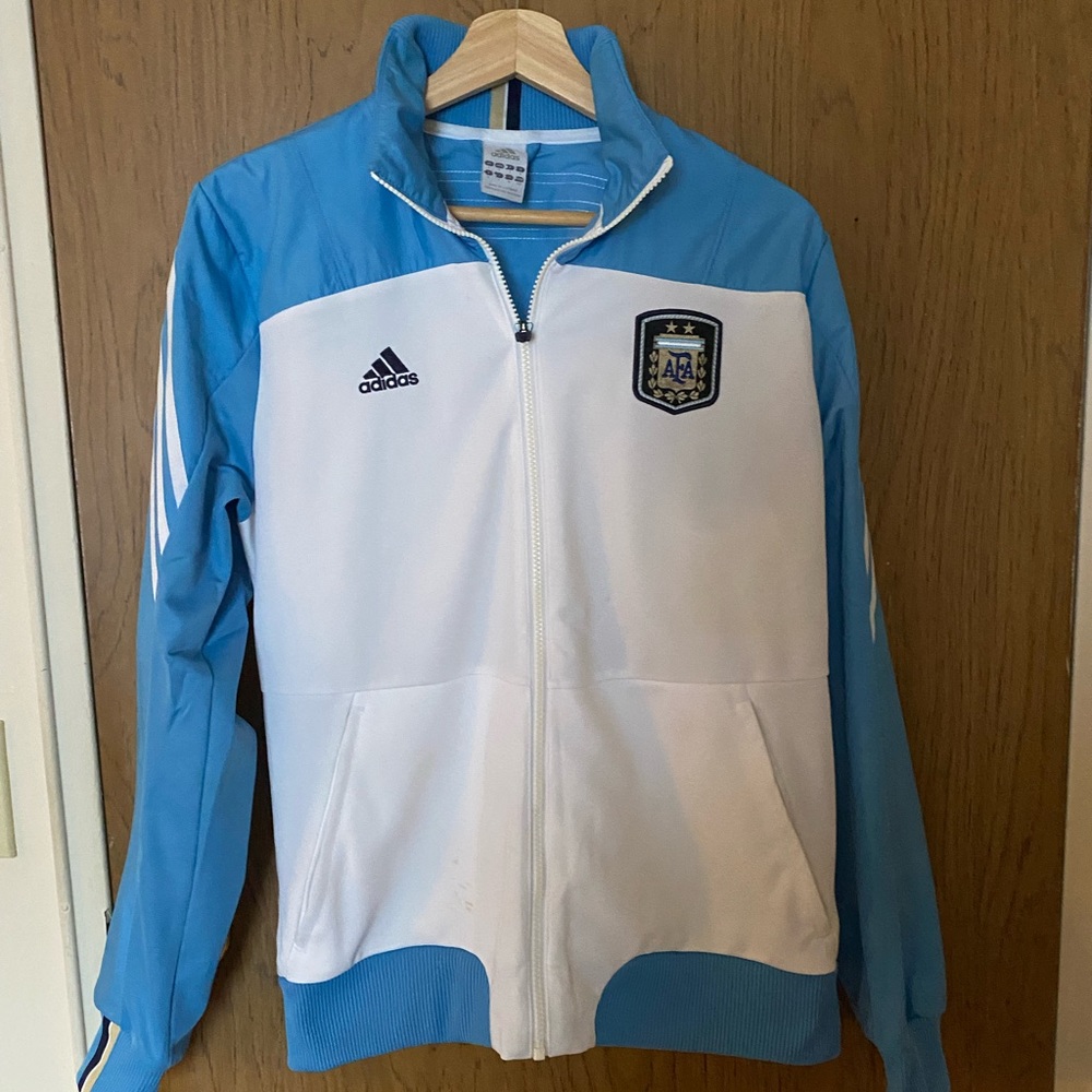Adidas, jacket,size S,  blue white